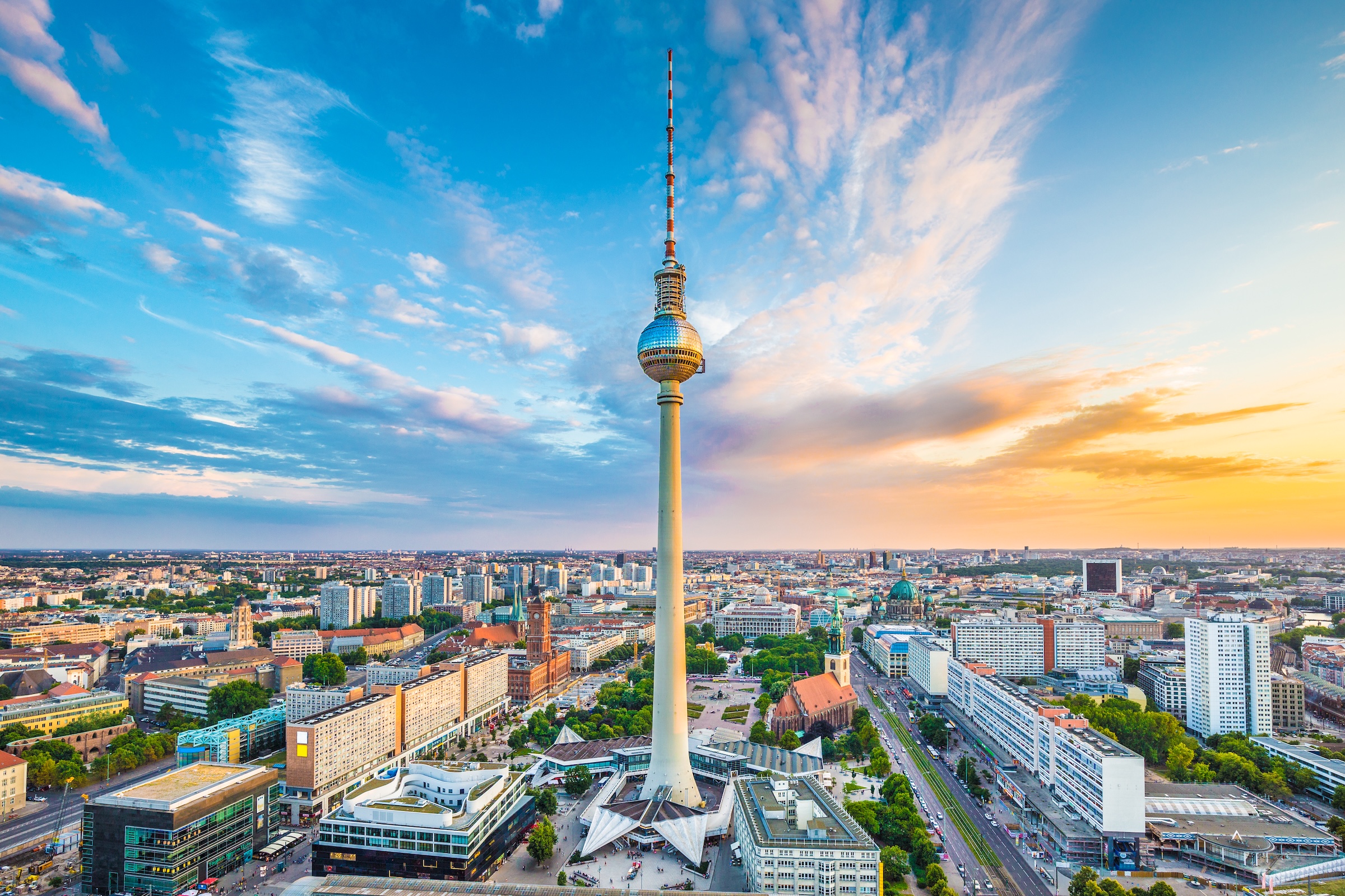 Der Fernsehturm am Alexanderplatz